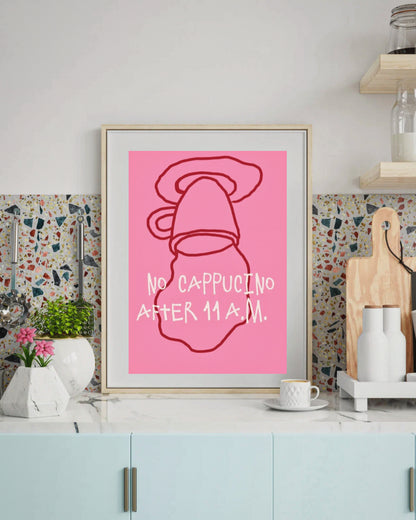 No Cappuccino after 11 a.m.